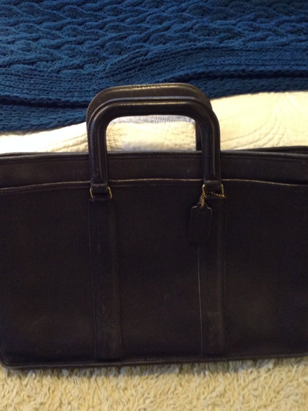 VTG '80-90 Coach Metropolitan Prescott Briefcase #036-0031 Authenticated Collect